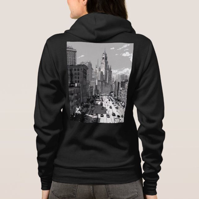 Moletom Bella+Canvas Full-Zip Hoodie (Verso)