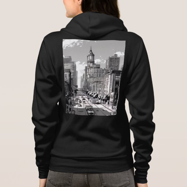 Moletom Bella+Canvas Full-Zip Hoodie (Verso)