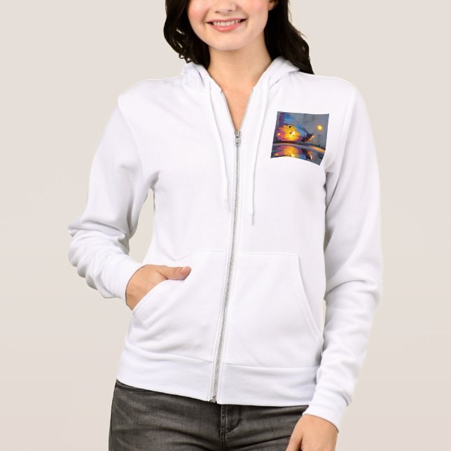 Moletom Bella+Canvas Full-Zip Hoodie (Frente)
