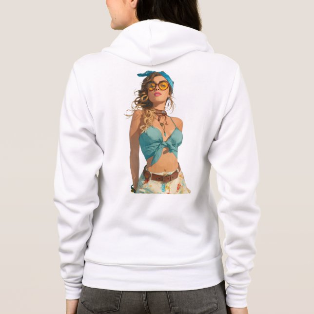 Moletom Bella+Canvas Full-Zip Hoodie (Verso)