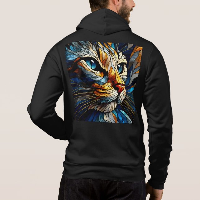 Moletom Bella+Canvas-Zip - Abstrato 27 Hoodie (Verso)