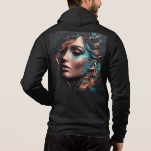Moletom Bella+Canvas-Zip - Abstrato 28 Hoodie