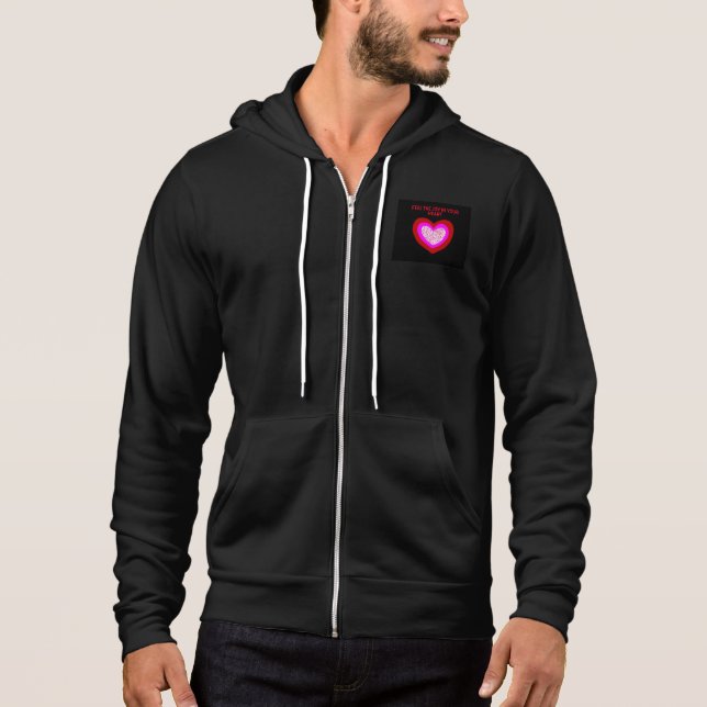 Moletom Bella + Cheio de Canvas - Zip Hoodie (Frente)
