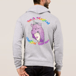 Moletom Bella + Cheio-Zip Hoodie, do MF Unicorn Men