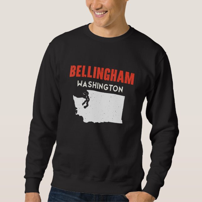 Moletom Bellingham Washington USA State America Travel Was (Frente)