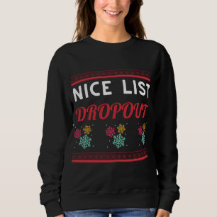 Moletom Belo Lista Dropout Natal Filmes Engraçados XMas Pa