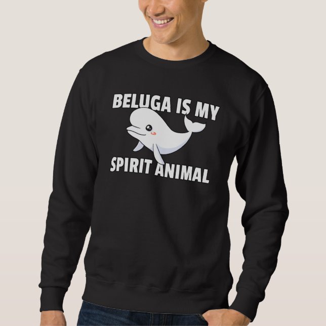Moletom Beluga Baleia Bebê Beluga Costume (Frente)