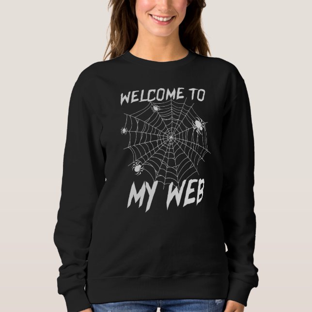Moletom Bem-Vindo Às Minhas Aranhas Da Web (Frente)