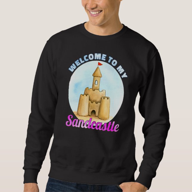 Moletom Bem-Vindo Às Minhas Sandcasts De Sandcastle (Frente)