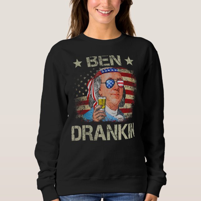 Moletom Ben Drankin 4 De Julho Benjamin Franklin Men Amer (Frente)