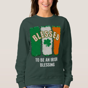 Moletom BENDITO PARA SER UMA BÊNÇÃO IRLANDESA Dia de São P
