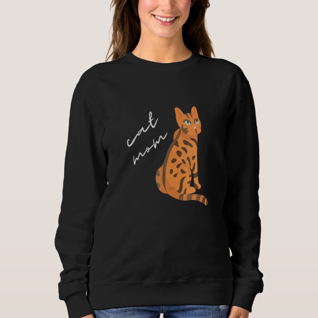 Moletom Bengala Cat Mãe Para Gato (Frente)