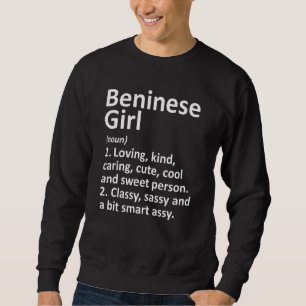 Moletom Beninese Girl Benin Funny Country Home Roots Desc