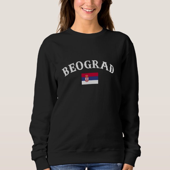 Moletom Beograd Belgrado Sérvia Bandeira Sérvia Ortod Sérv (Frente)