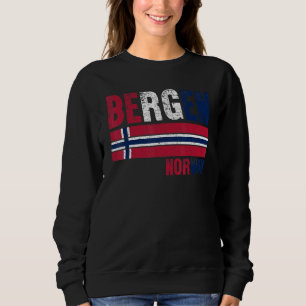 Moletom Bergen Noruega Bandeira Noruegueses Homens Mulhere