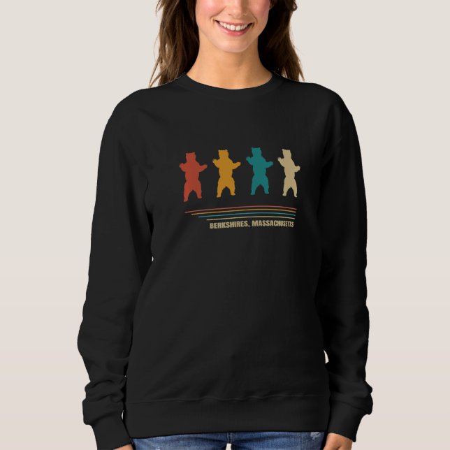 Moletom Berkshires Massachusetts Antigo Urso Ma Caminhada  (Frente)