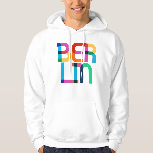 Moletom Berlim Alemanha Letras Pop Art (Frente)