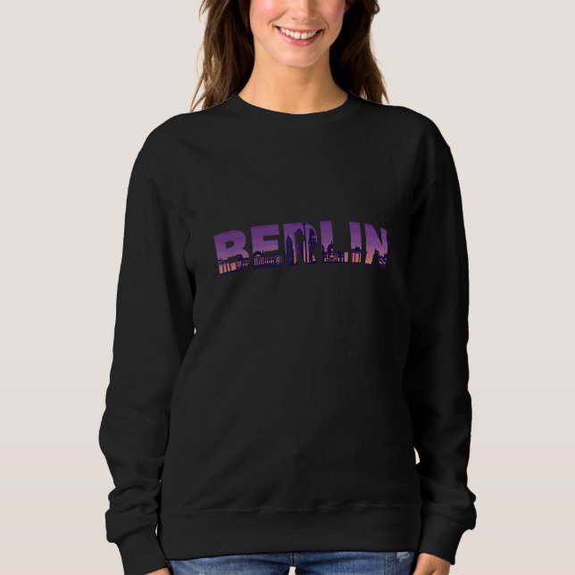Moletom Berlin Skyline Cote Colorida Berlin Design (Frente)