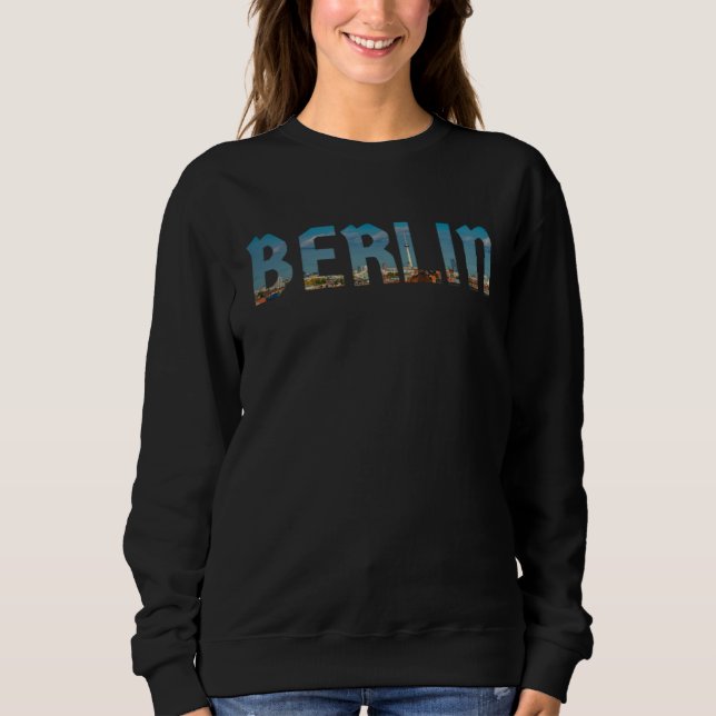 Moletom Berlin Skyline Motif Alexanderplatz Capital Retro (Frente)