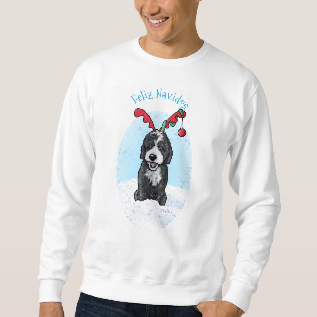 Moletom Bernadoodle Reindeer (Frente)