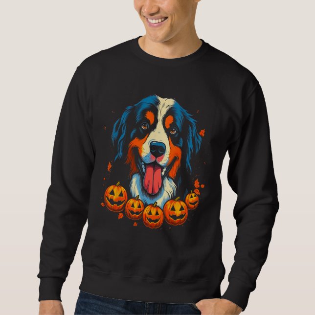 Moletom Bernese Mountain Dog Halloween (Frente)