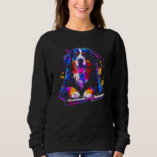 Moletom Bernese Mountain Dog Pianist (Frente)