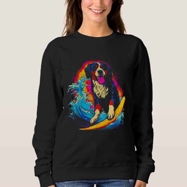Moletom Bernese Mountain Dog Surfer (Frente)