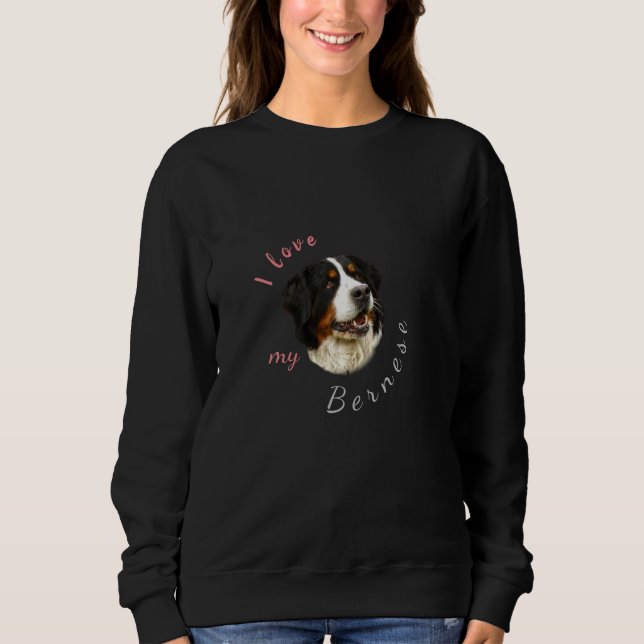 Moletom Bernese Mountain dog Sweatshirt básica para mulher (Frente)
