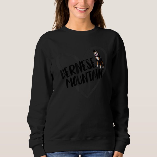Moletom Bernese Mountain Heart Bernese Mountain Owner Dog (Frente)