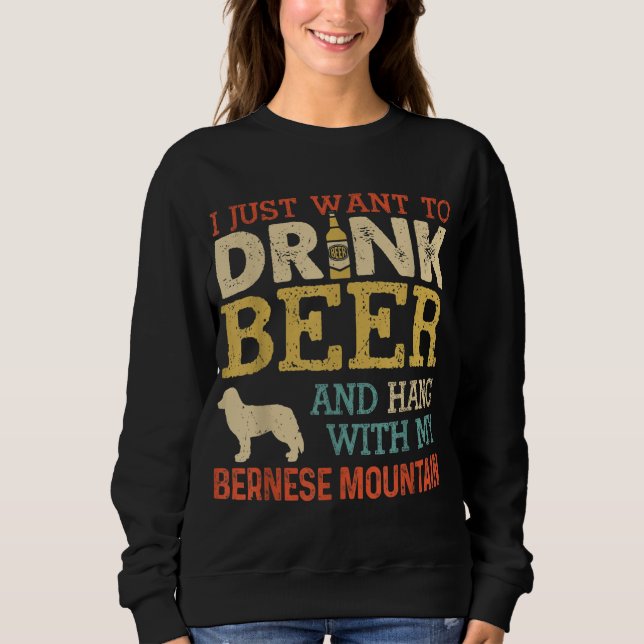 Moletom Bernese Mountain Pai Beer Hang Com Funn (Frente)
