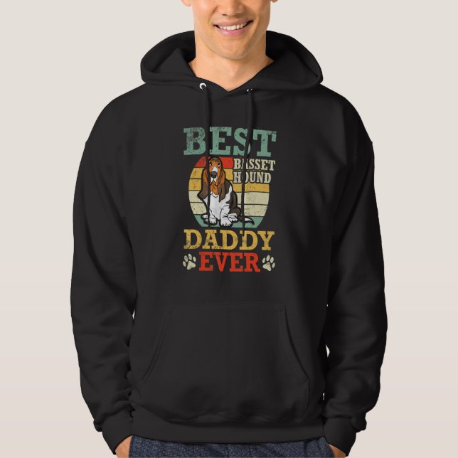 Moletom Best Basset Hound Dog Daddy Ever Father Day Dad So (Frente)
