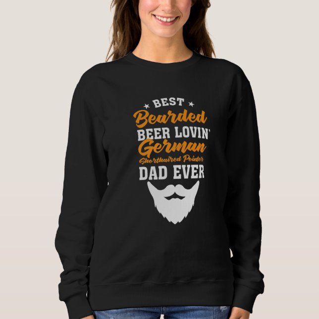 Moletom Best Bearded Beer Lovin' German Wirehaired Pointer (Frente)