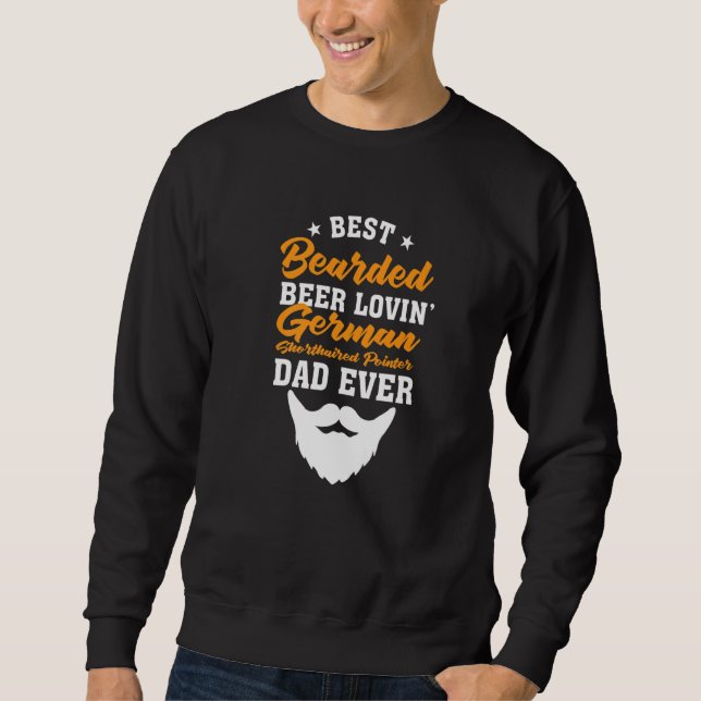 Moletom Best Bearded Beer Lovin' German Wirehaired Pointer (Frente)