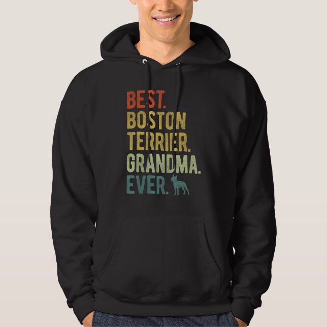 Moletom Best Boston Terrier Grandma Ever Dog  Mother s Day (Frente)