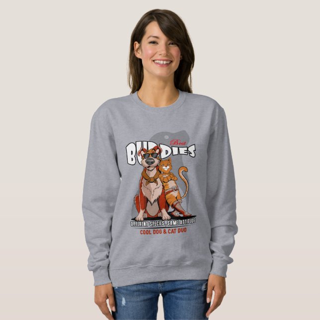 Moletom Best Buddy (Light mode) | Women's (Frente Completa)