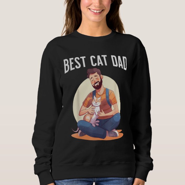 Moletom Best Cat Dad (Frente)