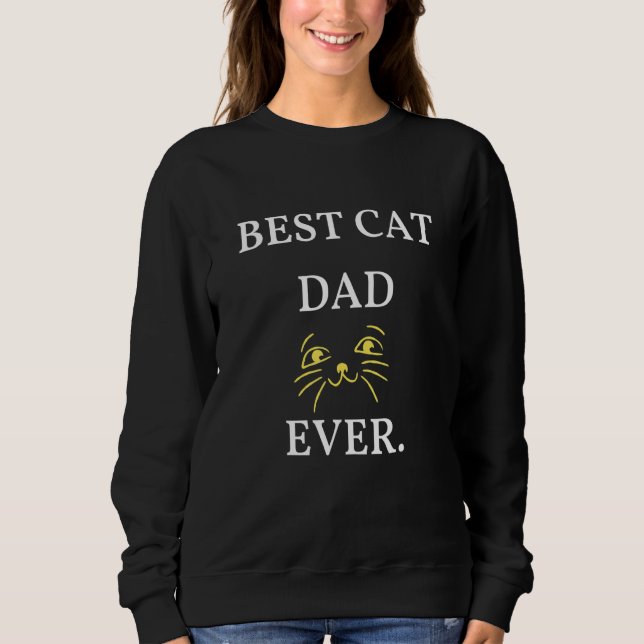 MOLETOM BEST CAT DAD EVER (Frente)