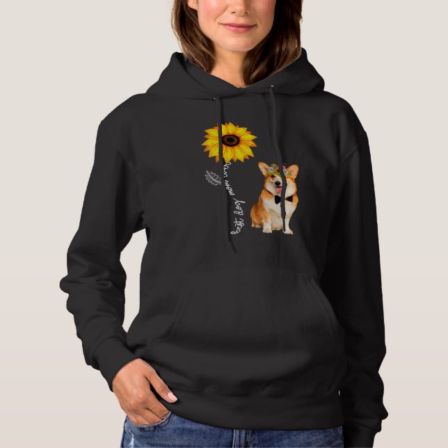 Moletom Best Corgi Mom Ever Sunflower Retro Dog Owner (Frente)