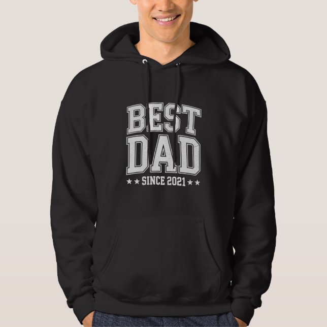 Moletom Best Dad Since 2021 Father's Day (Frente)
