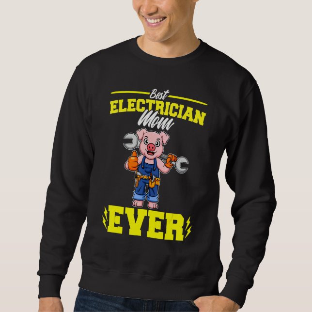Moletom Best Electrician Mom Ever Electronic Technician_2 (Frente)