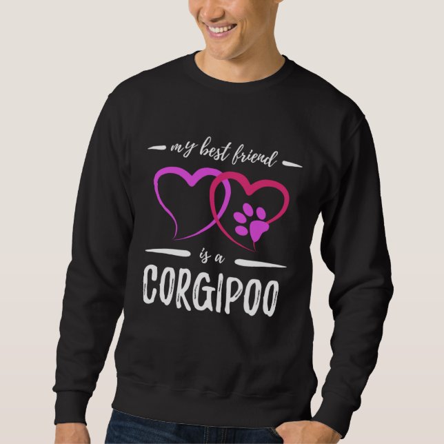 Moletom Best Friend Corgipoo Dog  Dog Mom  Idea (Frente)