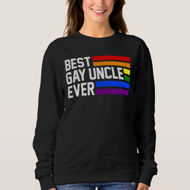 Moletom best gay uncle ever LGBTQ Gay Pride (Frente)