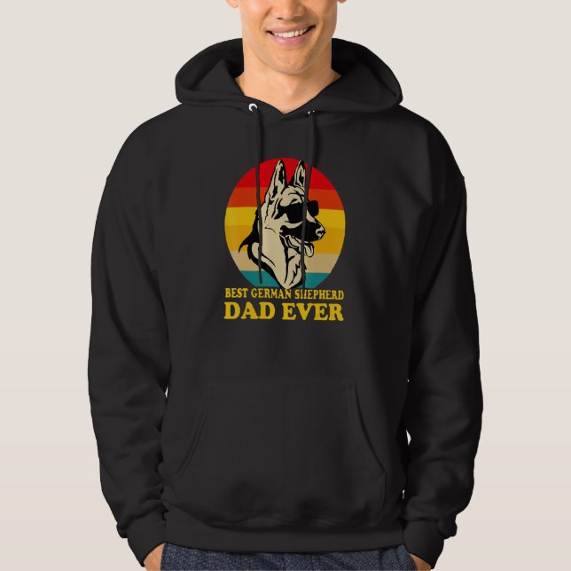 Moletom Best German Shepherd Dad Ever Father s Day Dog  Ow (Frente)