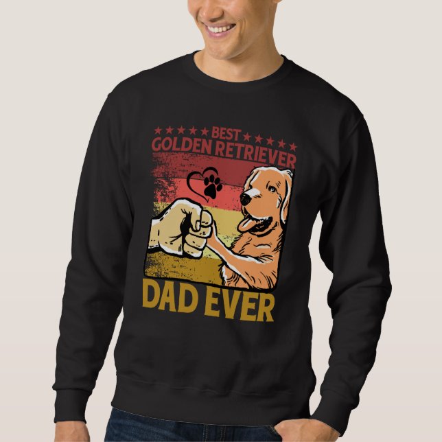 Moletom Best Golden Retriever Dad Ever Dog Saying  1 (Frente)