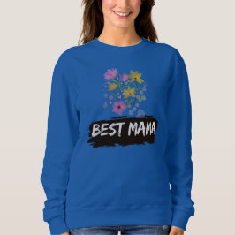 Moletom Best Mama Watercolour Flowers sweatshirt