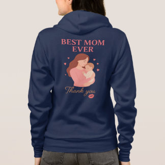 Moletom Best Mom Ever Hoodie Gift for Mom from Kids