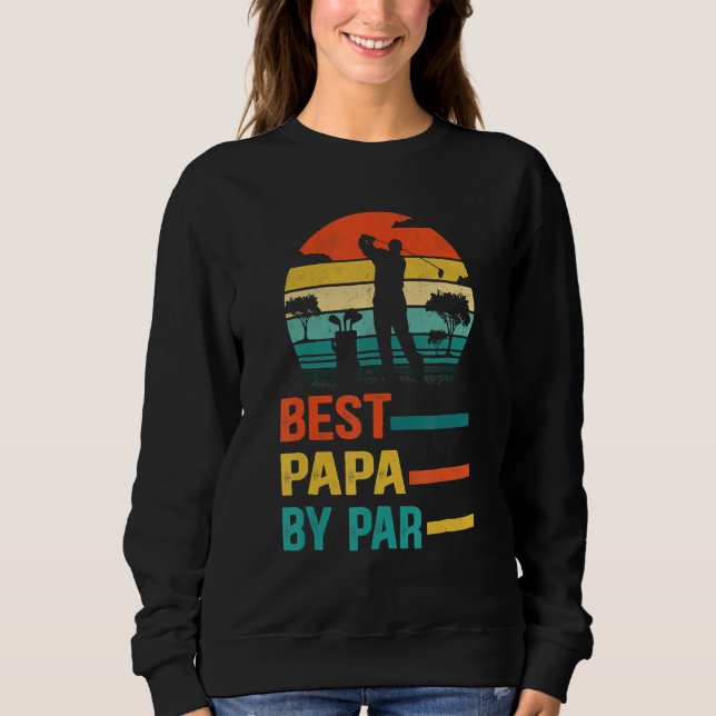 Moletom Best Papa By Par Daddy Father s Day  Golf  Golfer (Frente)
