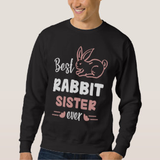 Moletom Best Rabbit Sister Ever Cute Bunny Family Friend M