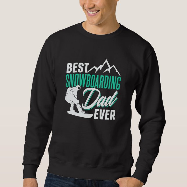 Moletom Best Snowboarding Dad Ever Snowboard Snowboarder F (Frente)