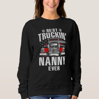 Moletom Best Truckin' NANNY Ever USA Flag Father's Day  